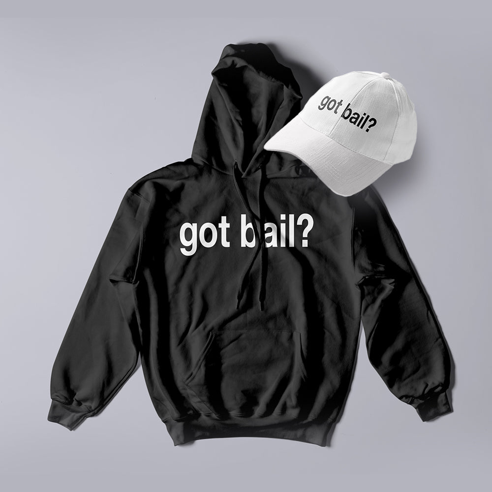 Got Bail?™ Hoodie + Hat Bundle